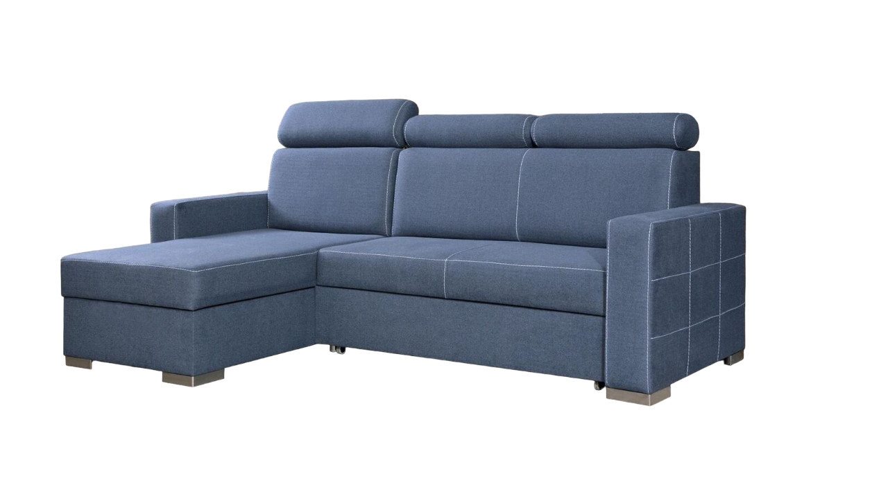 JVmoebel Ecksofa Luxus Blaues Ecksofa Moderne L-Form Couch stilvolles Design Neu, Made in Europe von JVmoebel