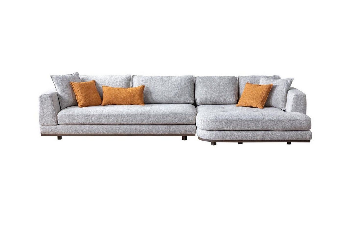 JVmoebel Ecksofa Luxus Ecksofa L - Form Modern Möbel von Wohnzimmer Grau farbe, 1 Teile, Made in Europa von JVmoebel