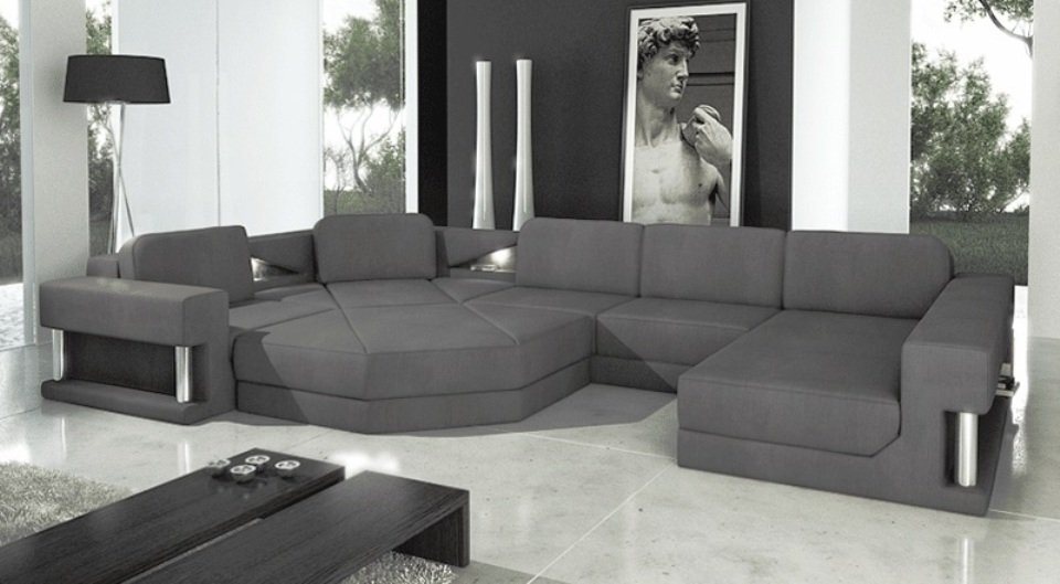 JVmoebel Ecksofa Modern Ecksofa Couch Polster Leder Design Sofa Wohnlandschaft von JVmoebel