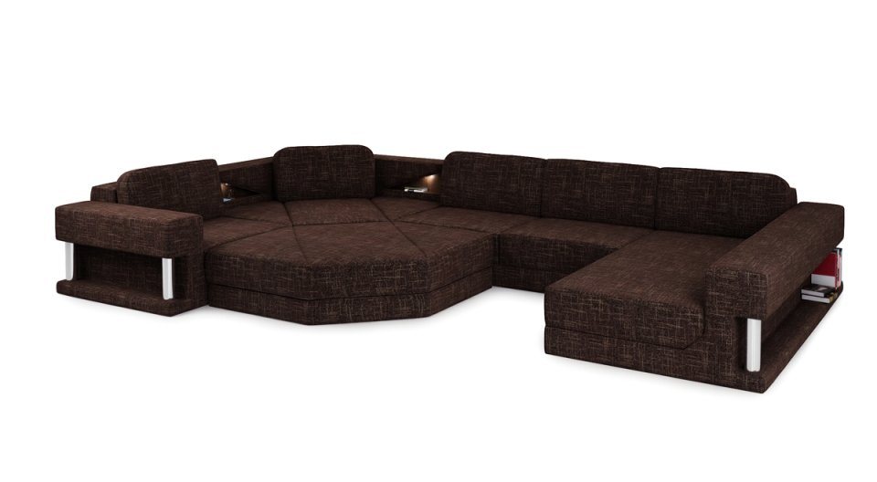 JVmoebel Ecksofa Modern Ecksofa Couch Polster Leder Design Sofa Wohnlandschaft von JVmoebel