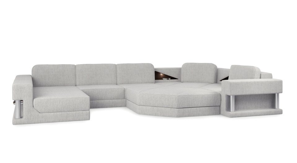 JVmoebel Ecksofa Modern Ecksofa Couch Polster Leder Design Sofa Wohnlandschaft von JVmoebel
