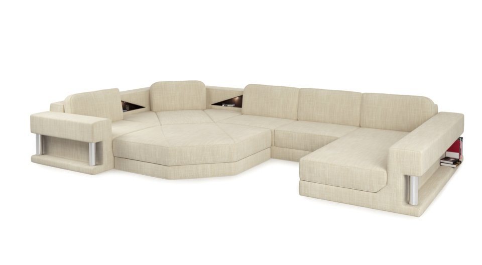 JVmoebel Ecksofa Modern Ecksofa Couch Polster Leder Design Sofa Wohnlandschaft von JVmoebel