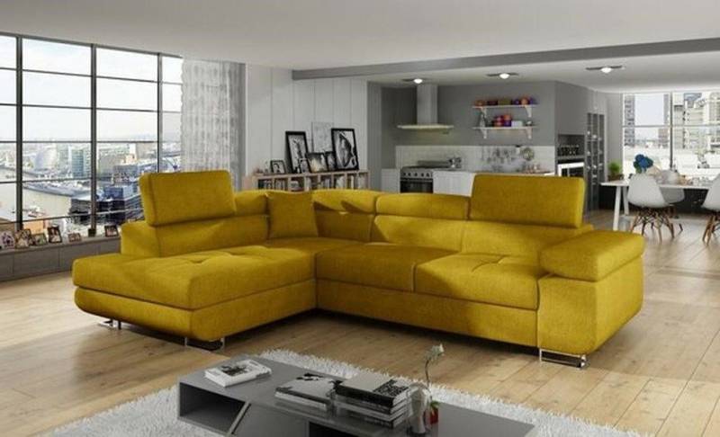 JVmoebel Ecksofa Modern L Form Ecksofa – Designer Eckcouch Textil Sofa Garnitur, Made in Europa von JVmoebel