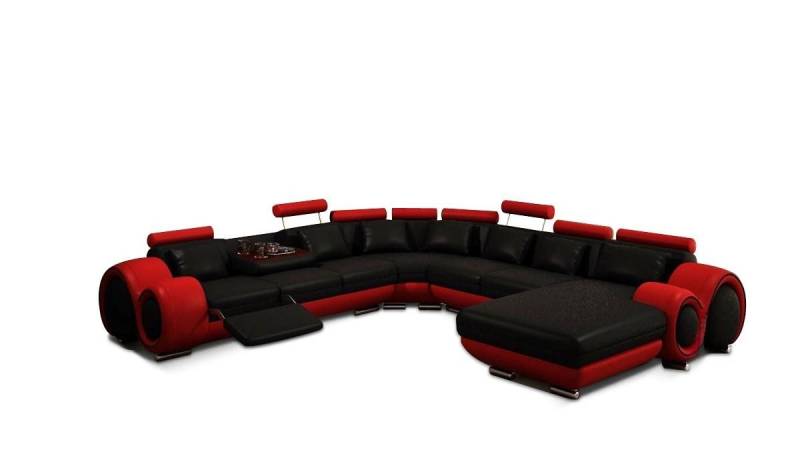 JVmoebel Ecksofa Moderne Eckcouch mit USB-Anschluss aus Leder, Wohnlandschaft, Made in Europa JVmoebel Ecksofa Moderne Eckcouch mit USB-Anschluss aus Leder, Wohnlandschaft, Made in Europa von JVmoebel