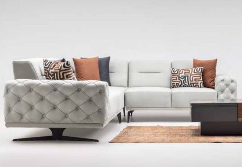 JVmoebel Ecksofa Moderne L-förmige Polster-Couch im Stoff-Design, 1-teilig, 1 Teile, Made in Europa JVmoebel Ecksofa Moderne L-förmige Polster-Couch im Stoff-Design, 1-teilig, 1 Teile, Made in Europa von JVmoebel