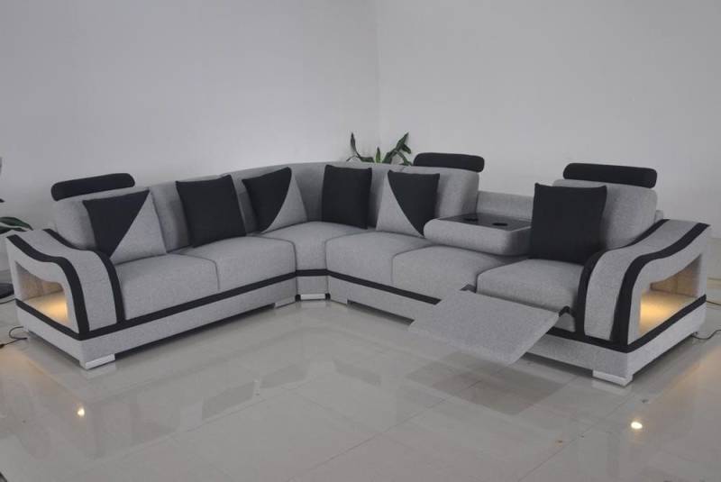 JVmoebel Ecksofa Moderne Textil Sofa Eckcouch Polster Wohnzimmer Ecksofa LForm, Made in Europa von JVmoebel