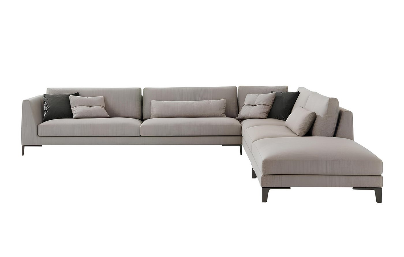 JVmoebel Ecksofa Moderne graue Ecksofa-Garnitur – Stylish in L-Form aus Stoff, Made in Europa JVmoebel Ecksofa Moderne graue Ecksofa-Garnitur – Stylish in L-Form aus Stoff, Made in Europa von JVmoebel