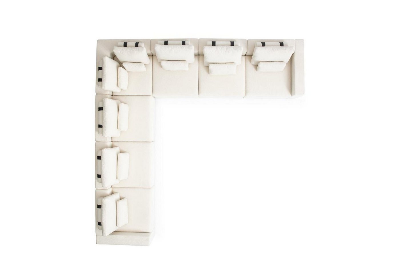 JVmoebel Ecksofa Moderne weiße Eckcouch Textil für das Wohnzimmer Sofa Garnitur, Made in Europa JVmoebel Ecksofa Moderne weiße Eckcouch Textil für das Wohnzimmer Sofa Garnitur, Made in Europa von JVmoebel