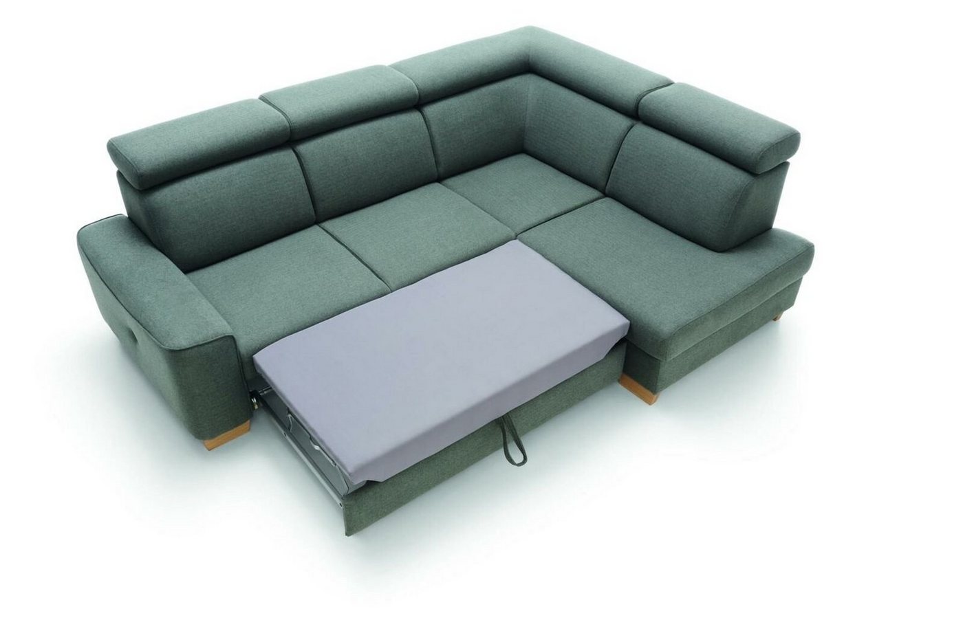 JVmoebel Ecksofa Modernes Ecksofa Stoffpolsterung Schlafsofa Sofa Bestellung Polster, Mit Bettfunktion von JVmoebel