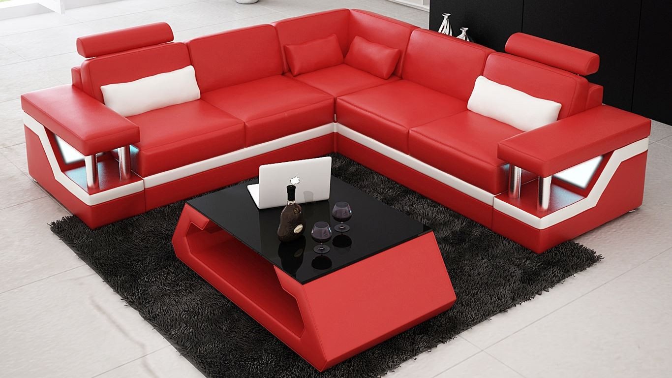 JVmoebel Ecksofa Modernes Leder-Ecksofa Wohnlandschaft Garnitur für Ihr Zuhause, Made in Europa JVmoebel Ecksofa Modernes Leder-Ecksofa Wohnlandschaft Garnitur für Ihr Zuhause, Made in Europa von JVmoebel
