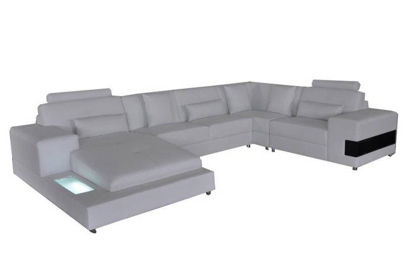 JVmoebel Ecksofa Modernes U-Form Ledersofa mit USB - Eckcouch Wohnlandschaft, Made in Europa JVmoebel Ecksofa Modernes U-Form Ledersofa mit USB - Eckcouch Wohnlandschaft, Made in Europa von JVmoebel
