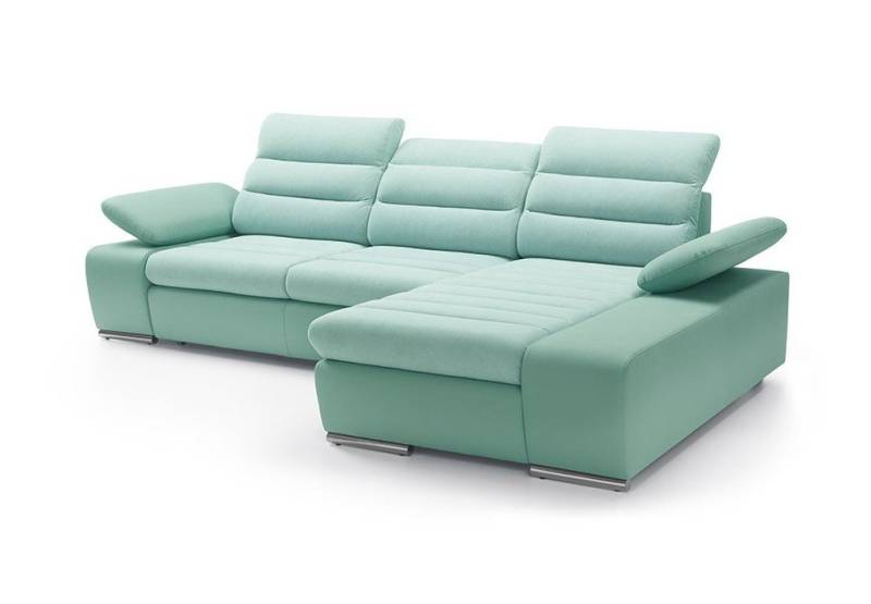 JVmoebel Ecksofa Multifunktionale Schlafcouch im modernen Design aus Leder und Textil, Made in Europa von JVmoebel
