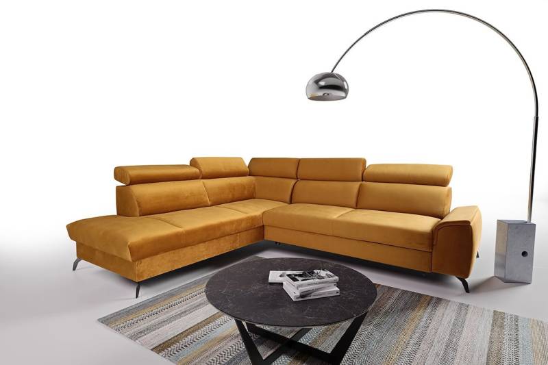 JVmoebel Ecksofa Orangenes L-Form Sofa Modern Schlafsofa Neuzeitlich, Made in Europa JVmoebel Ecksofa Orangenes L-Form Sofa Modern Schlafsofa Neuzeitlich, Made in Europa von JVmoebel