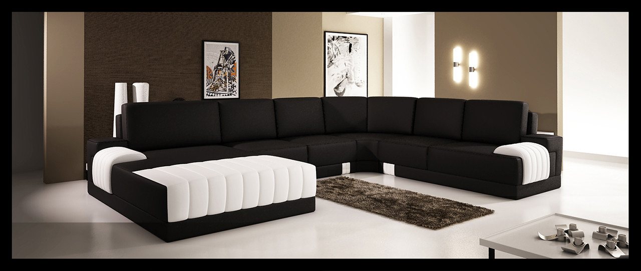 JVmoebel Wohnlandschaft Polster Ledersofa Couch U-Form Wohnlandschaft UForm Sofa Weiß, Made in Europa JVmoebel Wohnlandschaft Polster Ledersofa Couch U-Form Wohnlandschaft UForm Sofa Weiß, Made in Europa von JVmoebel
