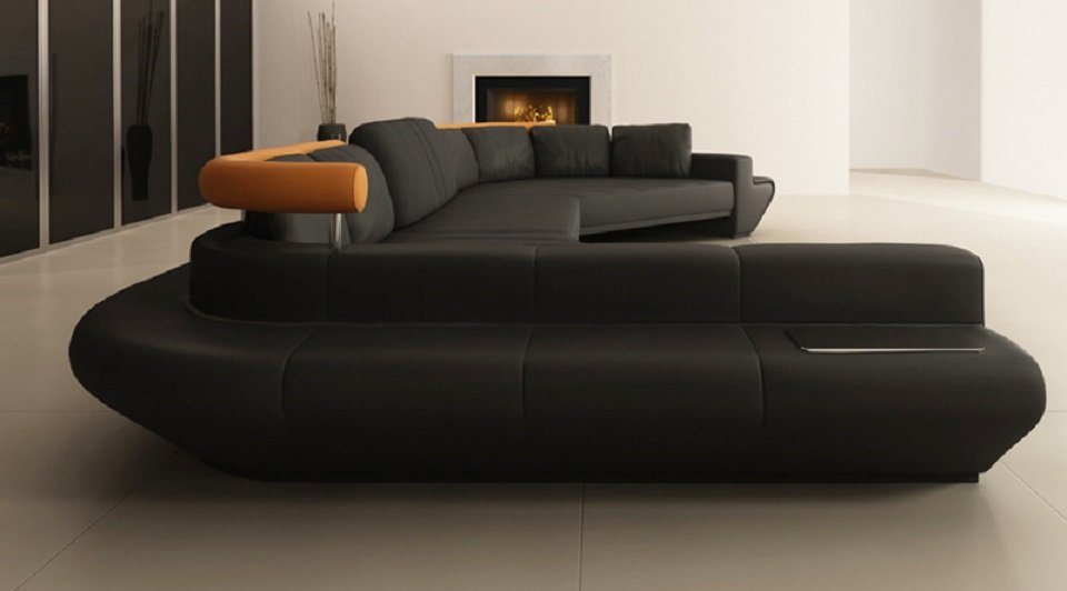 JVmoebel Ecksofa Runde Couch Sofa Polster Rundsofas Wohnlandschaft Ecksofa, Made in Europe von JVmoebel