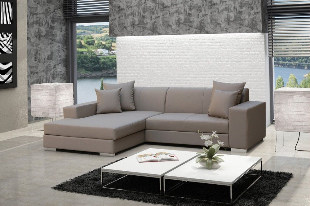 JVmoebel Ecksofa Schlafcouch mit Bettfunktion und Stauraum – Neu und Komfortabel, Made in Europa von JVmoebel