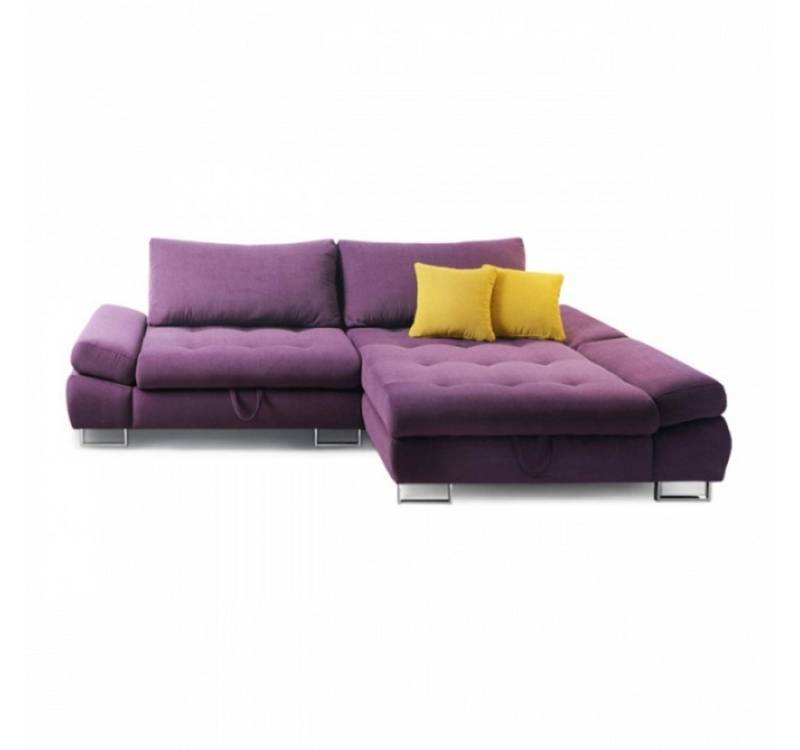 JVmoebel Ecksofa Schlafsofa Design Wohnzimmer Polster Eckgarnitur Ecksofa Sofa Couch, Mit Bettfunktion von JVmoebel