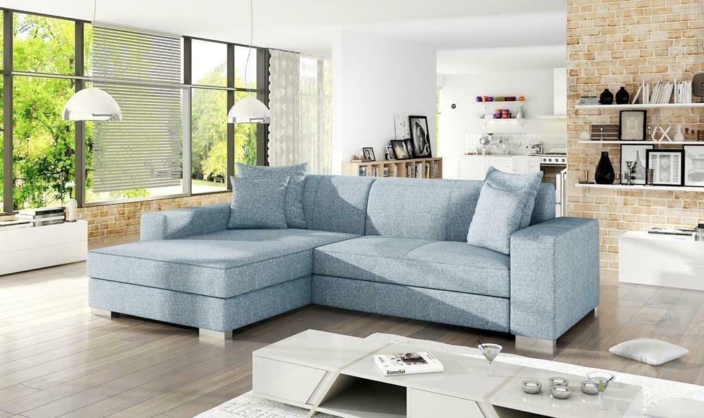 JVmoebel Ecksofa Schlafsofa Eck Sofa Couch Bettfunktion Polster Eck Garnitur Neu, Mit Bettfunktion von JVmoebel