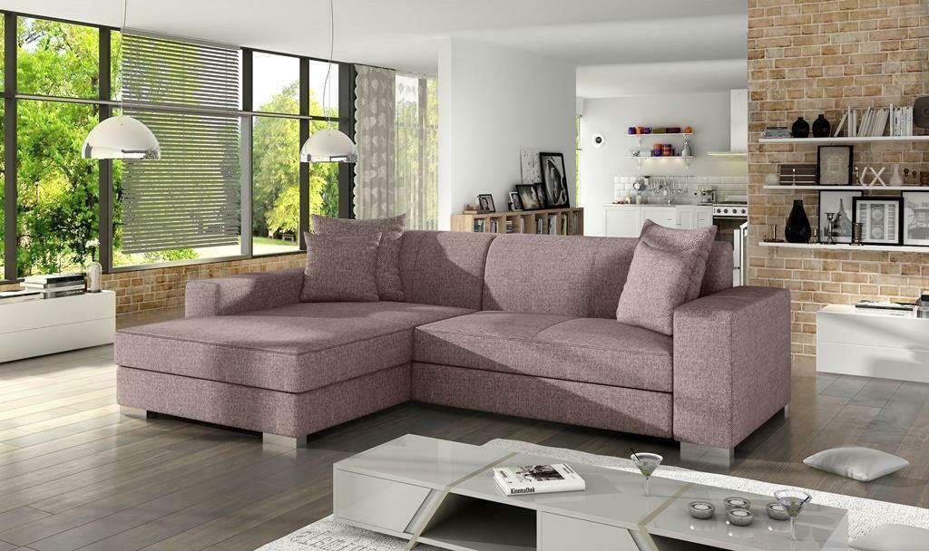 JVmoebel Ecksofa Schlafsofa Eck Sofa Couch Bettfunktion Polster Eck Garnitur Neu, Mit Bettfunktion von JVmoebel