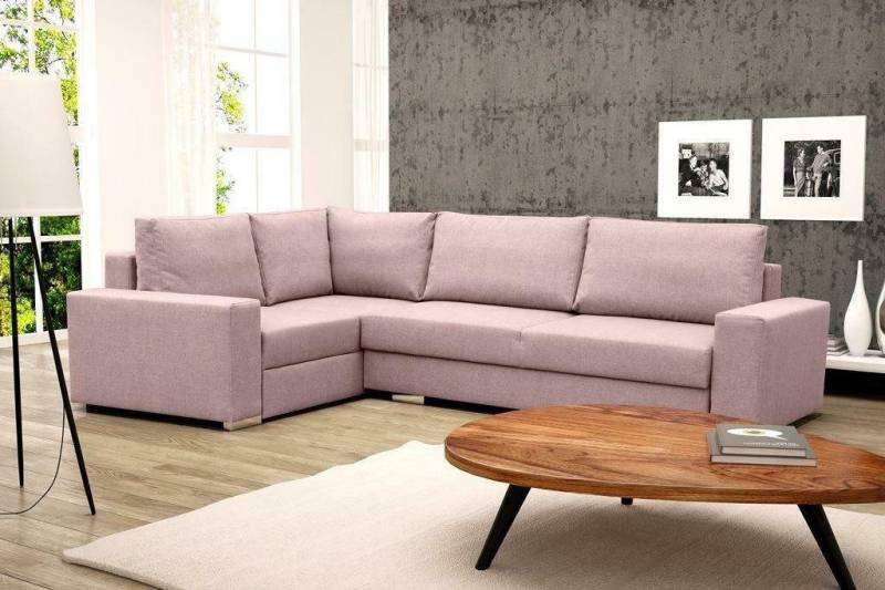 JVmoebel Ecksofa Schlafsofa Eck Sofa Couch Polster Eck Garnitur Sofas Schlaffunktion, Mit Bettfunktion von JVmoebel