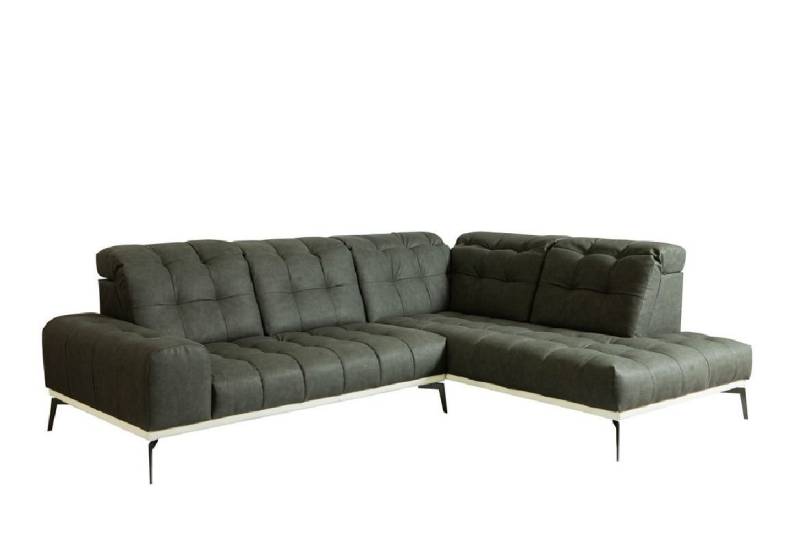 JVmoebel Ecksofa Schwarze L-Form Couch modernes Ecksofa Polstermöbel Textil Neu, Made in Europe von JVmoebel