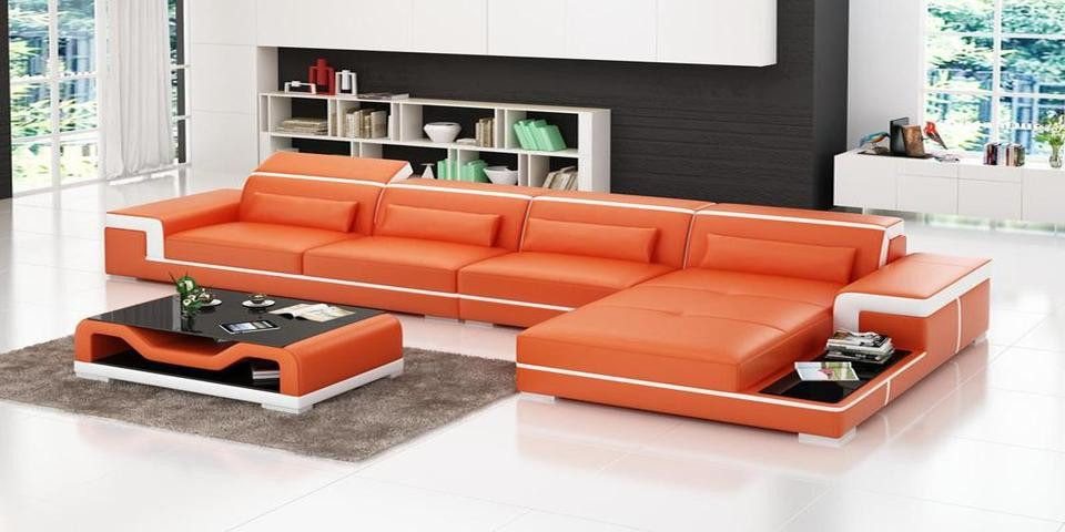 JVmoebel Ecksofa Sofa Couch Ecksofa Polster Sofas Couchen Leder Garnitur Eck Garnituren, 1 Teile, Made in Europa JVmoebel Ecksofa Sofa Couch Ecksofa Polster Sofas Couchen Leder Garnitur Eck Garnituren, 1 Teile, Made in Europa von JVmoebel