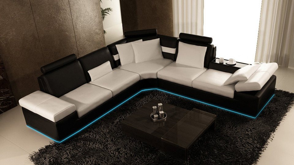 JVmoebel Ecksofa Sofa Couch Wohnlandschaft Ecksofa Garnitur Design Modern, 1 Teile, Made in Europa JVmoebel Ecksofa Sofa Couch Wohnlandschaft Ecksofa Garnitur Design Modern, 1 Teile, Made in Europa von JVmoebel