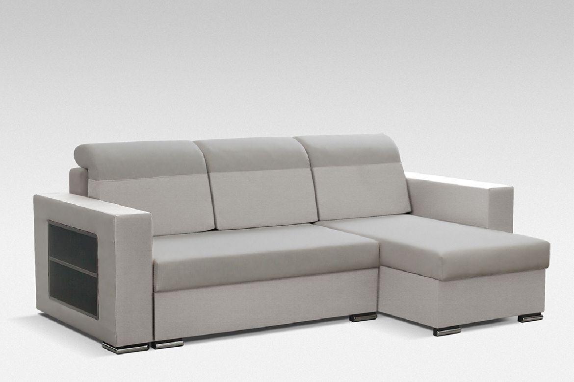 JVmoebel Ecksofa Sofa Designer Sofas Eckgarnitur Bettfunktion Bettkasten Schlafsofa, Mit Bettfunktion von JVmoebel