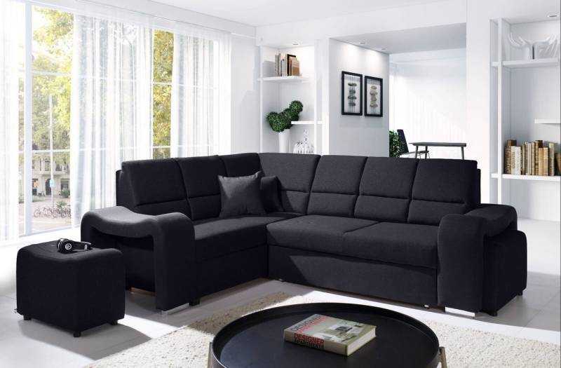 JVmoebel Ecksofa Sofa Schlafsofa Designer Sofa mit Bettfunktion + Bettkasten Ecksofa, Mit Bettfunktion von JVmoebel