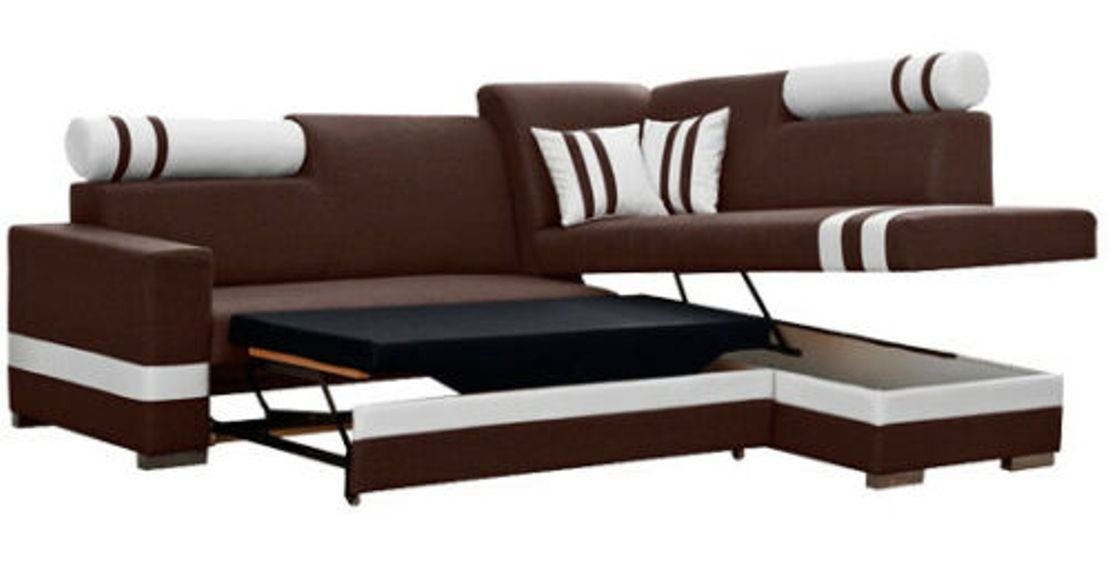 JVmoebel Ecksofa Sofa Schlafsofa Designer Sofa mit Bettfunktion + Bettkasten Ecksofa, Mit Bettfunktion von JVmoebel