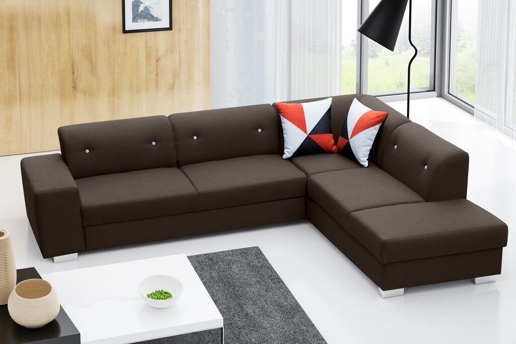 JVmoebel Ecksofa Sofa Schlafsofa Designer Sofa mit Bettfunktion + Bettkasten Ecksofa, Mit Bettfunktion von JVmoebel