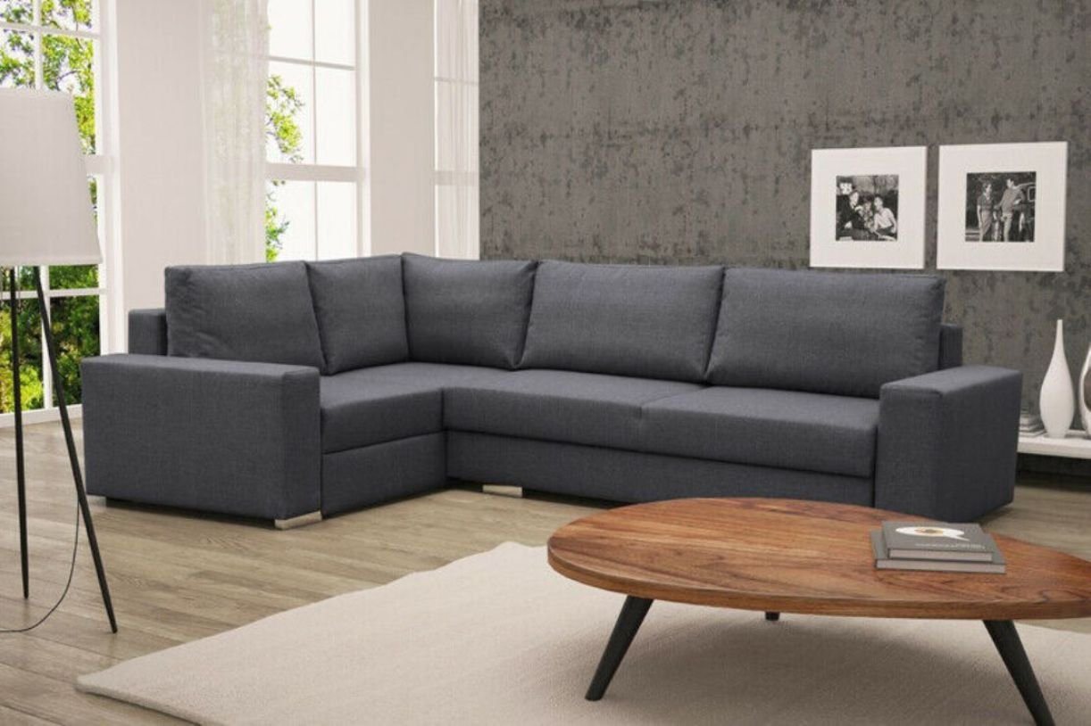 JVmoebel Ecksofa Sofa Schlafsofa Designer Sofa mit Bettfunktion Bettkasten Ecksofa, Mit Bettfunktion von JVmoebel