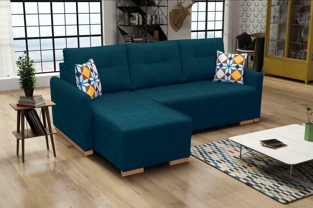 JVmoebel Ecksofa Sofa Schlafsofa Designer Sofa mit Bettfunktion - Bettkasten Ecksofa, mit Bettfunktion von JVmoebel