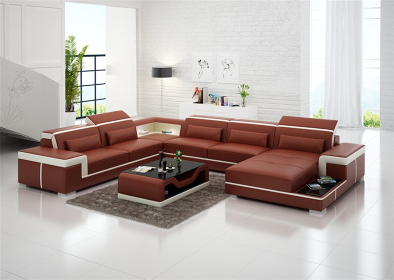 JVmoebel Ecksofa Sofas U Form Sofa Couch Polster Garnitur Wohnlandschaft Design, Made in Europe von JVmoebel