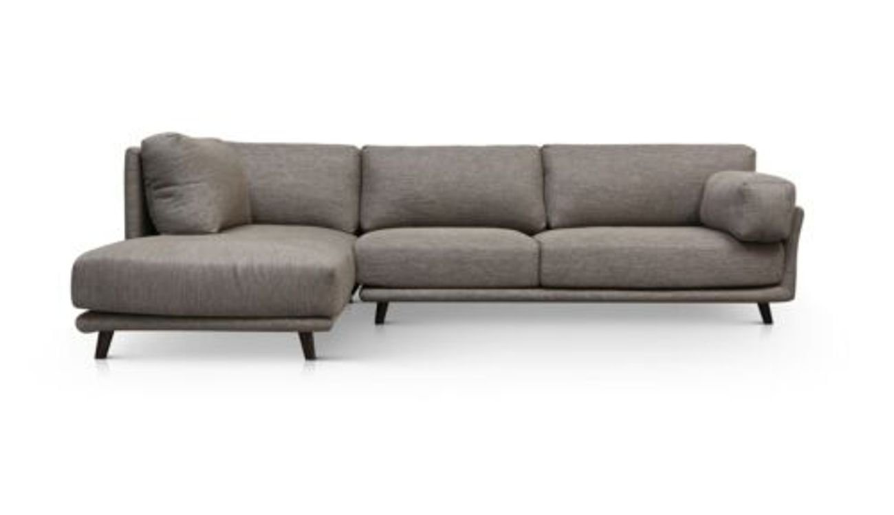 JVmoebel Ecksofa Stilvolles Graues Ecksofa Polstermöbel Design Modern Neu, Made in Europe von JVmoebel