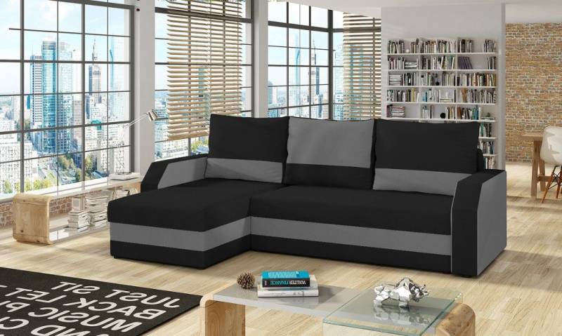 JVmoebel Ecksofa Stoff L-Form Couch Wohnlandschaft Ecksofa Garnitur Modern Design Sofa, Made in Europa von JVmoebel