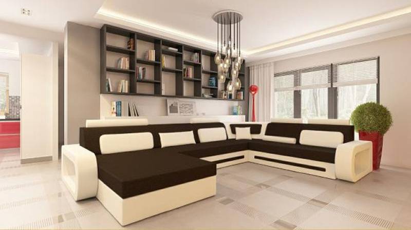 JVmoebel Ecksofa Stoffsofa Textil großes Sofa Couch Ecksofa Wohnlandschaft Schlafsofa, Made in Europa von JVmoebel