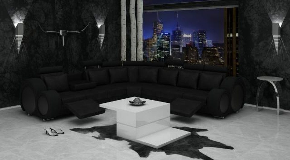 JVmoebel Ecksofa TEXTIL SOFA mit USB DESIGNERSOFA GARNITUR LEDER ECKSOFA WOHNLANDSCHAFT, Made in Europa von JVmoebel