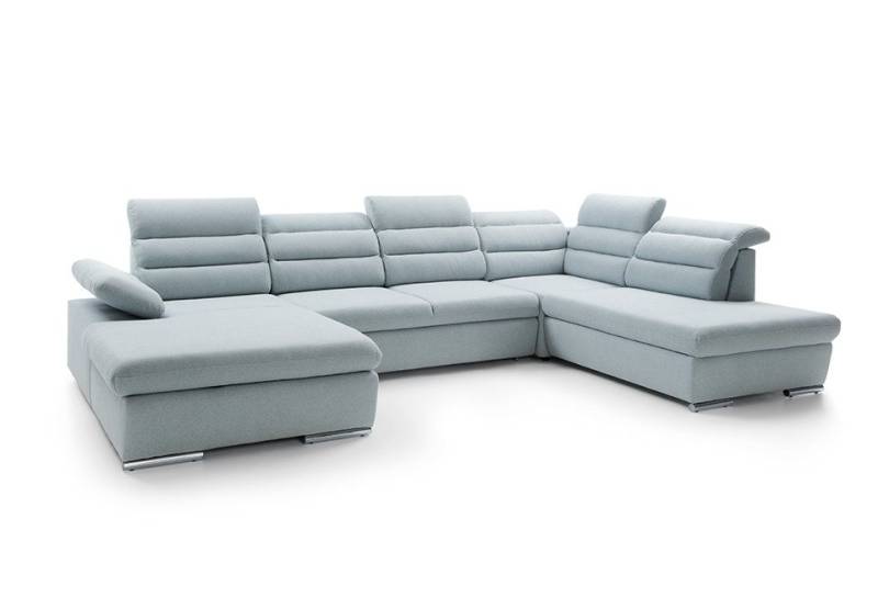 JVmoebel Ecksofa U-Form Couchgarnitur mit Schlaffunktion Wohnlandschaft Sofa, Made in Europa von JVmoebel