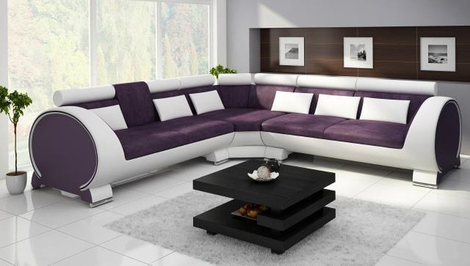 JVmoebel Ecksofa VIGO Eckcouch Sofa Eckgarnitur Ledersofa Leder stilvoll modern, Made in Europa JVmoebel Ecksofa VIGO Eckcouch Sofa Eckgarnitur Ledersofa Leder stilvoll modern, Made in Europa von JVmoebel