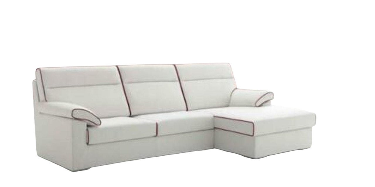 JVmoebel Ecksofa Weißes Ecksofa Textil Eck L Form Wohnlandschaft Ecksofa Sofa Couch, Made in Europe von JVmoebel