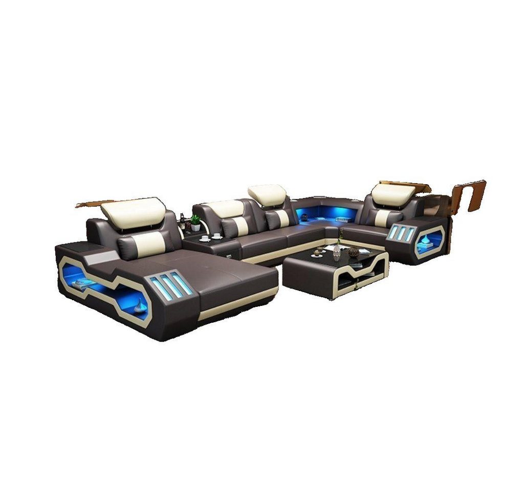 JVmoebel Wohnlandschaft Wohnlandschaft Couch Sofa Beleuchtet USB Station Ecksofa Sofas Couchen, Made in Europa JVmoebel Wohnlandschaft Wohnlandschaft Couch Sofa Beleuchtet USB Station Ecksofa Sofas Couchen, Made in Europa von JVmoebel