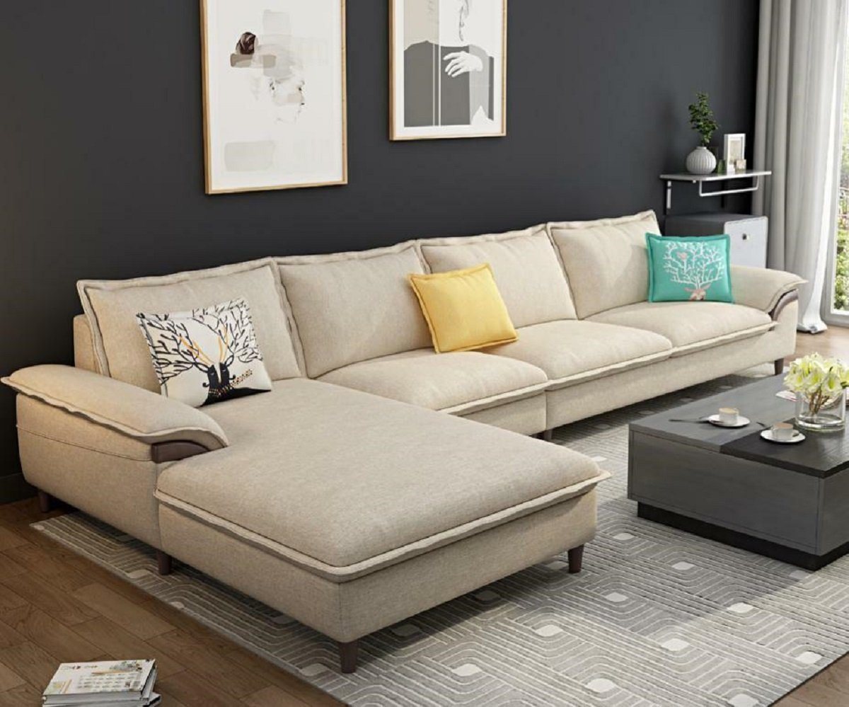 JVmoebel Ecksofa Wohnlandschaft Ecksofa Polster Textil Modern Relax Sitz Luxus, Made in Europe von JVmoebel