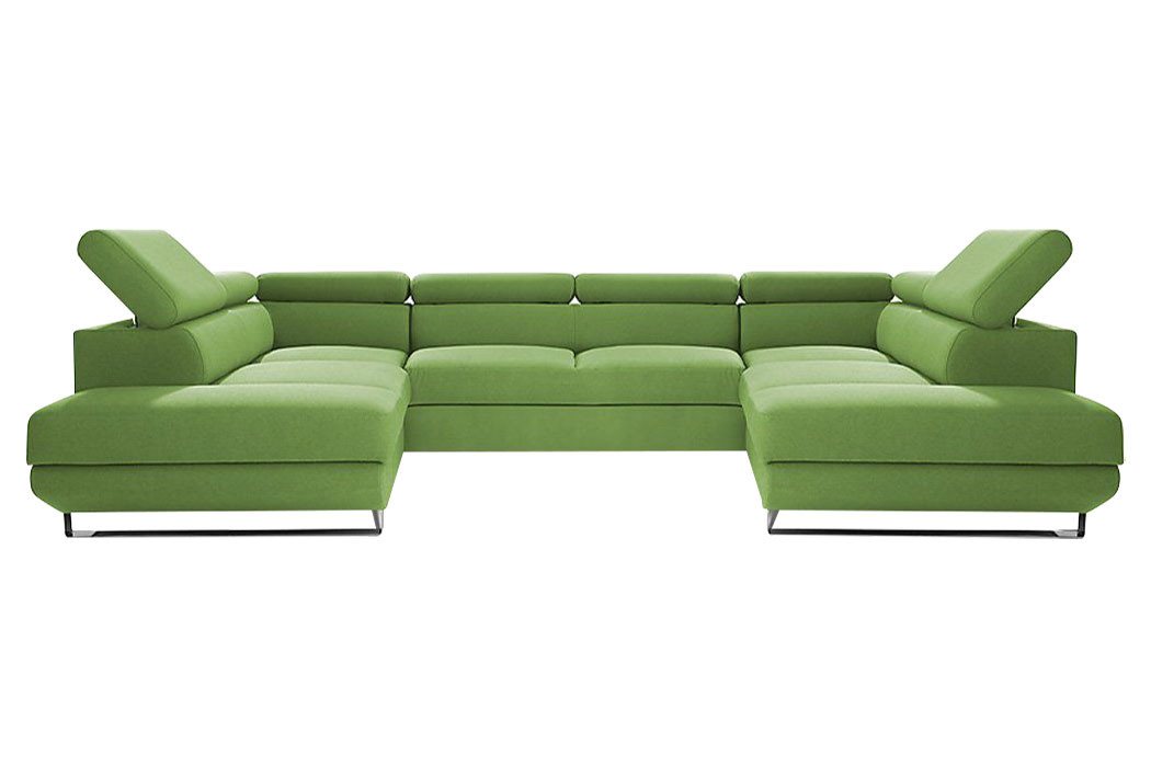 JVmoebel Ecksofa Wohnlandschaft Ecksofa Stoff U-Form Couch Design, Made in Europe von JVmoebel