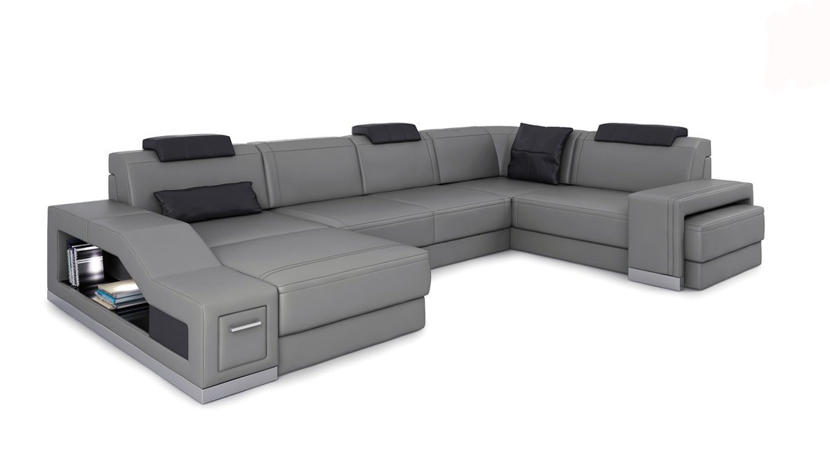 JVmoebel Ecksofa Wohnlandschaft Ecksofa U-form Eckcouch Sofa Couch Couchen Sofas, Made in Europe von JVmoebel