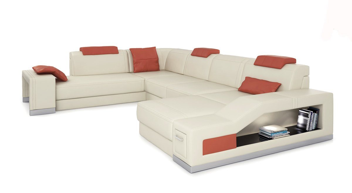 JVmoebel Ecksofa Wohnlandschaft Ecksofa U-form Eckcouch Sofa Couch Couchen Sofas, Made in Europe von JVmoebel