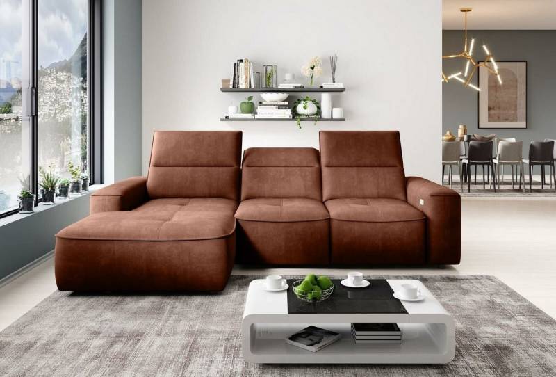 JVmoebel Ecksofa Wohnlandschaft Sofa Eck Design Modern Sofa Neu Braun Ecksofa Couch, Made in Europa JVmoebel Ecksofa Wohnlandschaft Sofa Eck Design Modern Sofa Neu Braun Ecksofa Couch, Made in Europa von JVmoebel