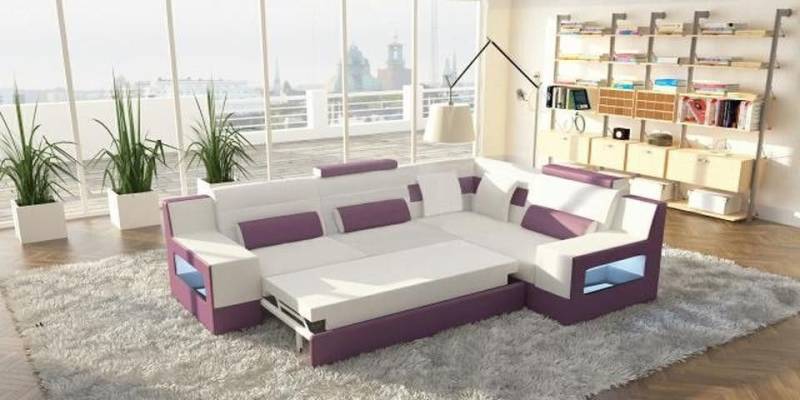 JVmoebel Ecksofa Wohnlandschaft Sofa USB Polster Ecke Ecksofa Garnitur Massfertigung, 1 Teile, Made in Europa von JVmoebel