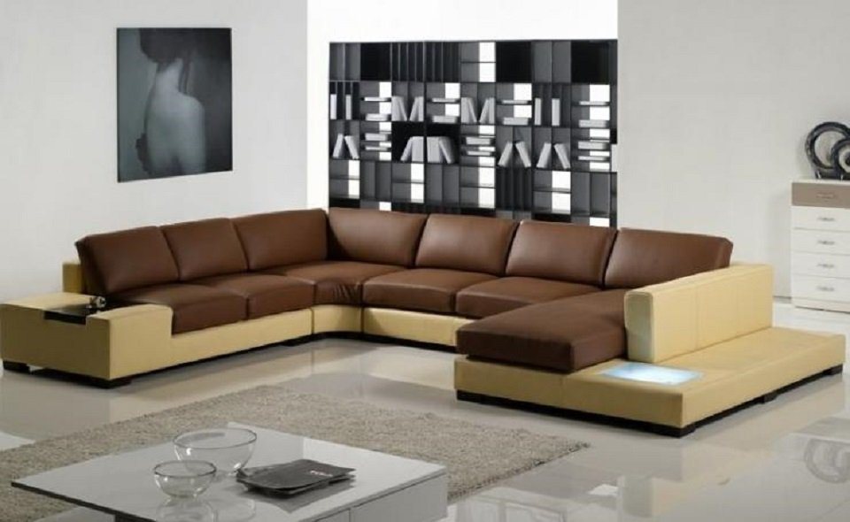 JVmoebel Ecksofa Wohnlandschaft U Form Sofa Eckcouch Ecksofa Couch Polster, Made in Europe von JVmoebel