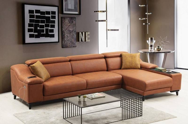 JVmoebel Ecksofa Wohnzimmer Modern L-Form Sofa Couch Eckgarnitur Polstermöbel, 1 Teile, Made in Europa von JVmoebel